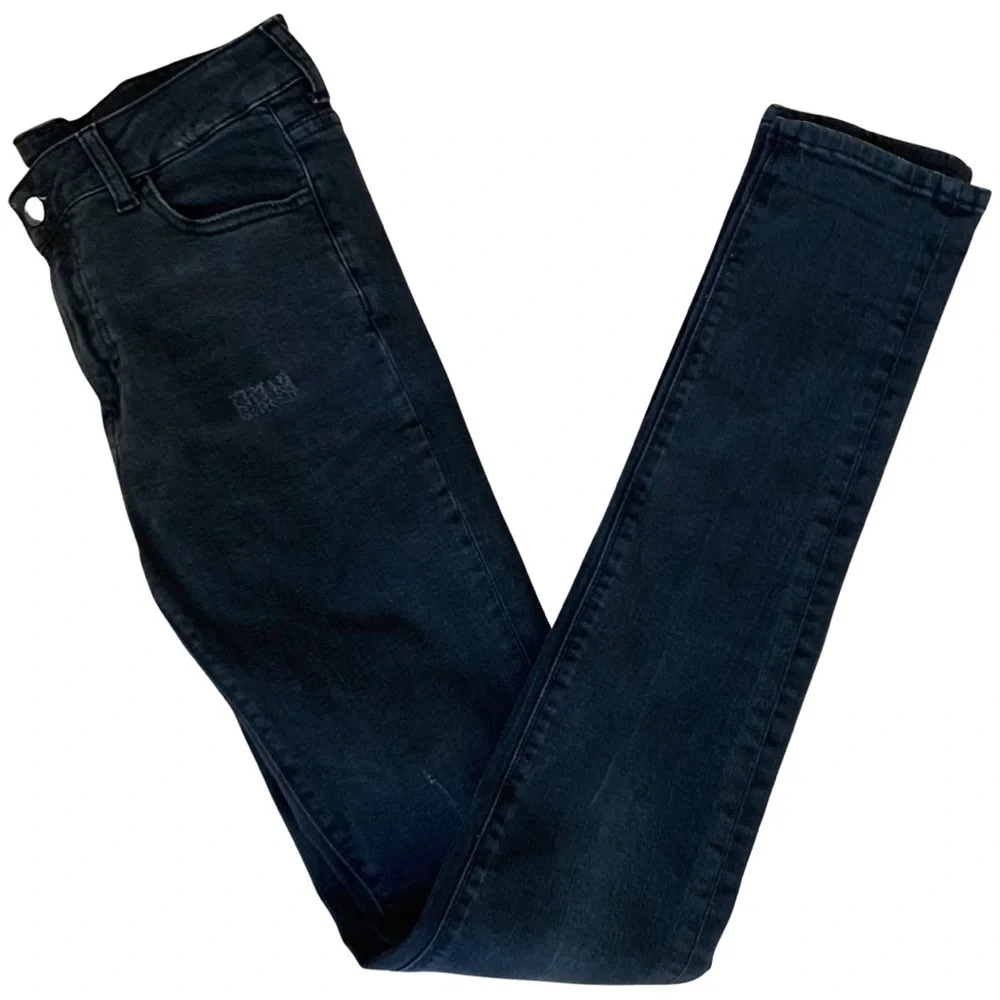 ZADIG & VOLTAIRE Eva Gris Destroy Deluxe Black Skinny Jeans Size 26 - Picture 13 of 16